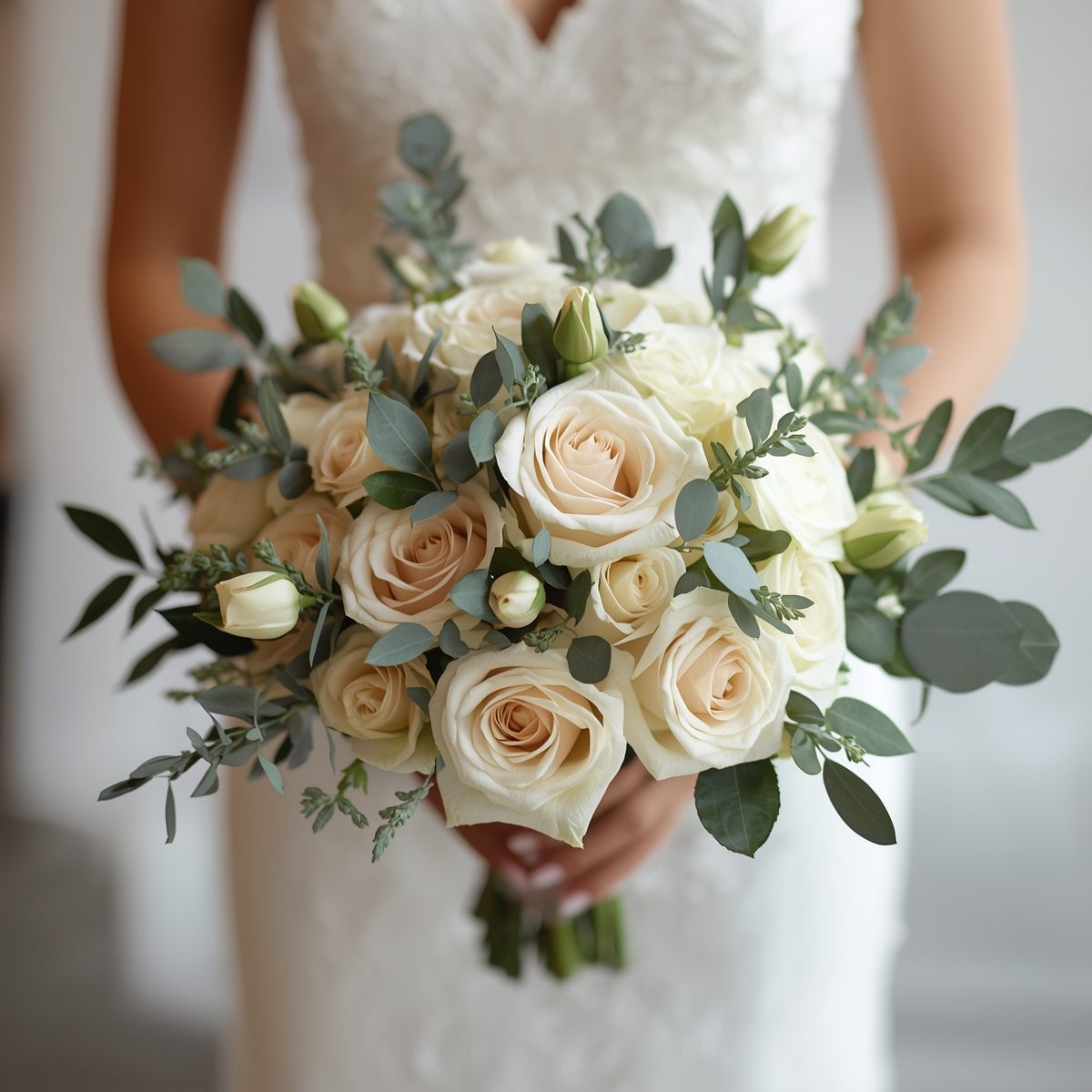 Custom floral arrangement with seasonal flowers